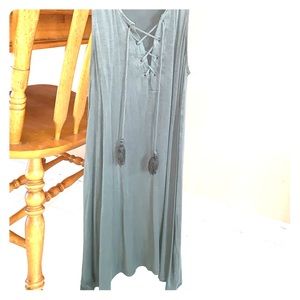 Green Dress with tie